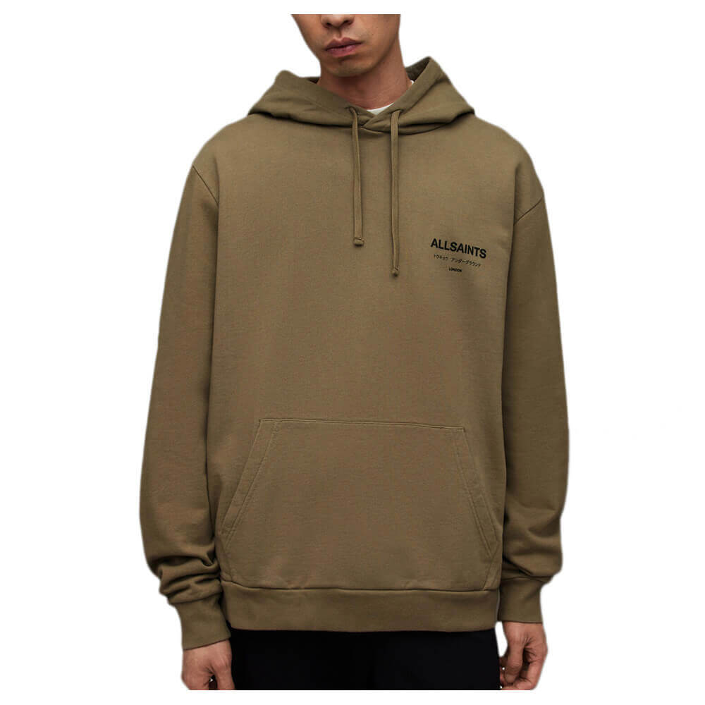 AllSaints Underground Relaxed Fit Pullover Hoodie